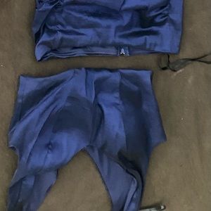 2Piece Navy Blue Set with long Skirt contact for BETTER pictures only worn ONCE